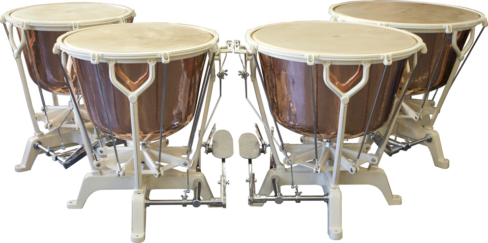 timpani set light ivory